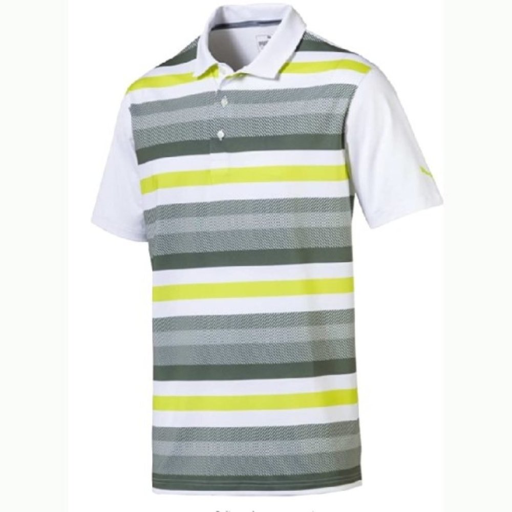 PUMA Men's 576923 Turf Polo Shirt, Large, Bright